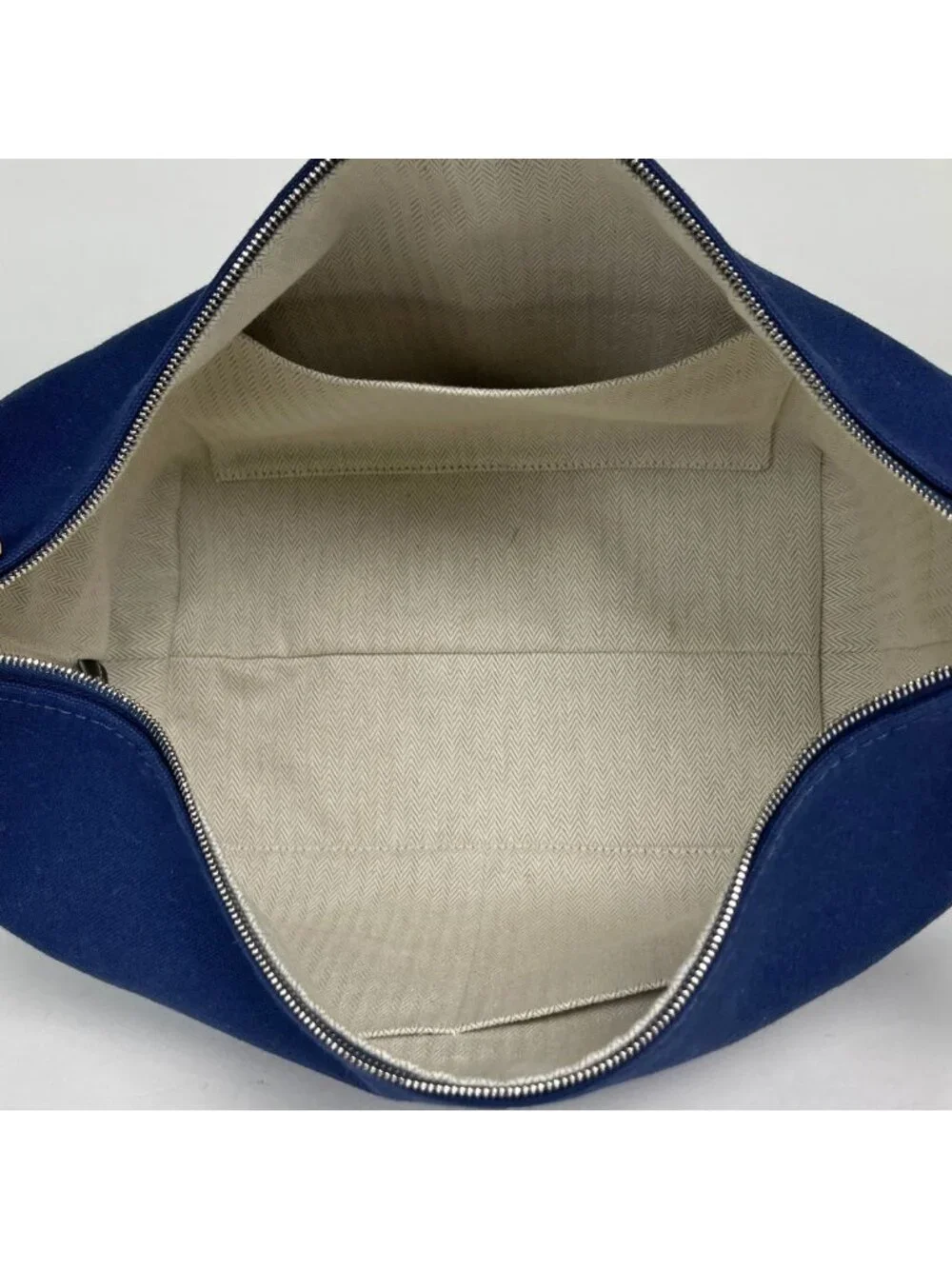 Hermes Brid-a-brac GM Handbag Handle Toile H Navy Green
